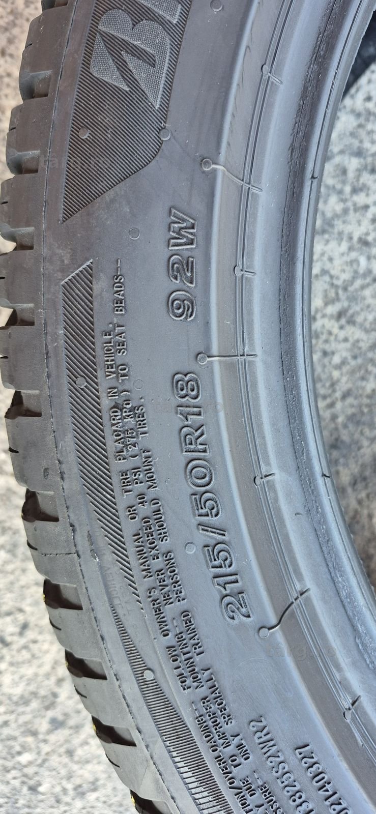 2 anvelope M+S ca noi Bridgestone 215/50/18,dot  2023.Pretul este pe bucata. 5