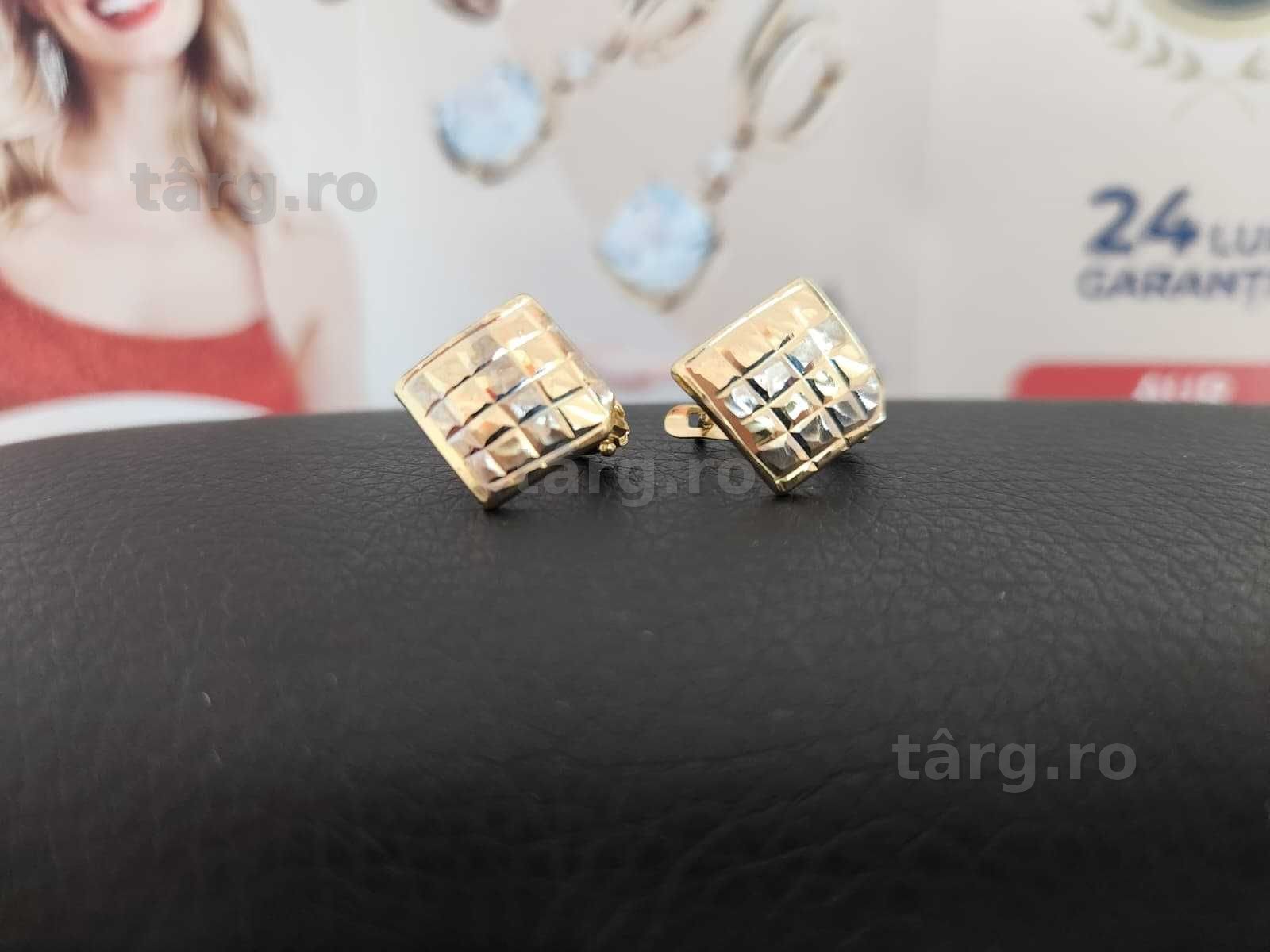 Cercei aur 14k 1.74gr [B. 68155.13 Ag2 Tudor] Garantie 2 ani!