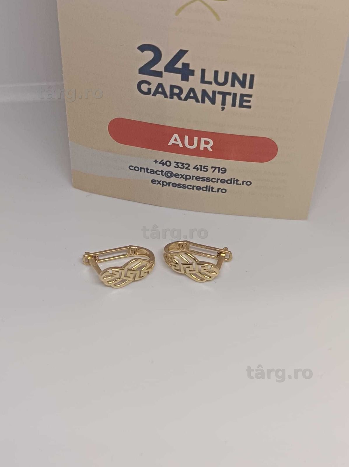 Cercei Aur 14K 2.80g (Ag4 Dacia B.52266.1) Garantie 2 ani 2