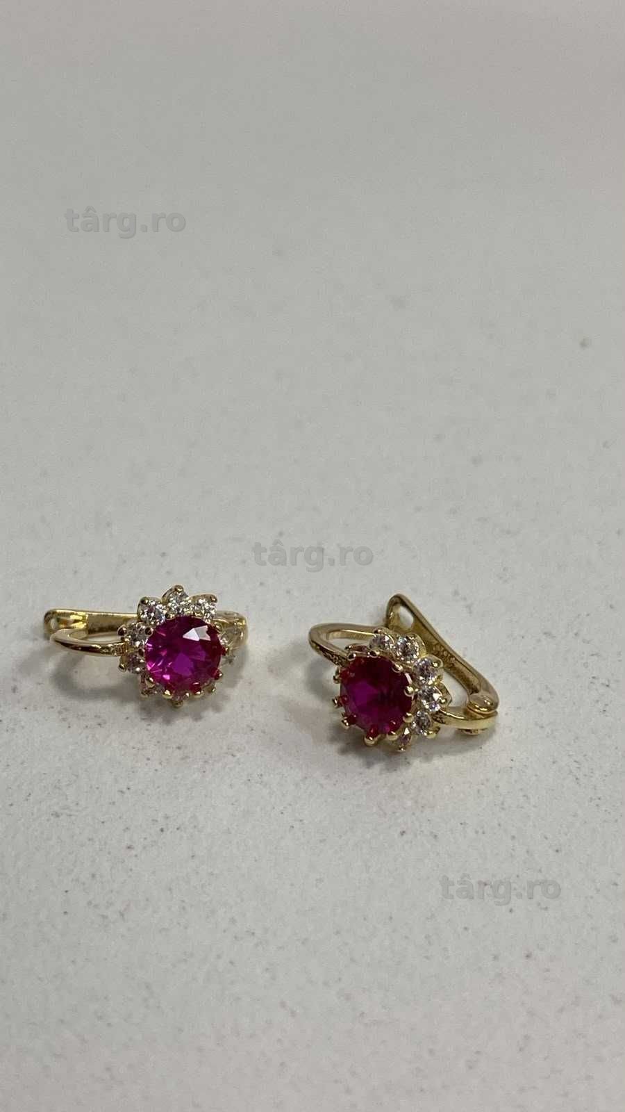 (AG13) Cercei aur 14K 1.61g (b.56319.1) Garantie 2 ani!