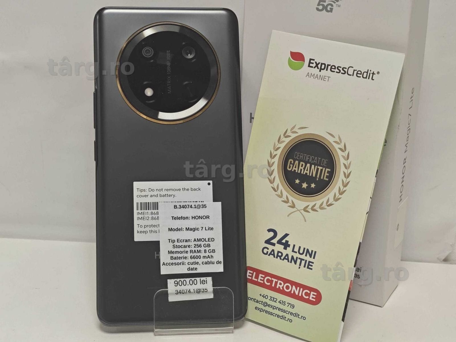 (AG 35) Telefon Honor Magic 7 Lite B.34074 / Garantie 2 ani / 900 lei 2