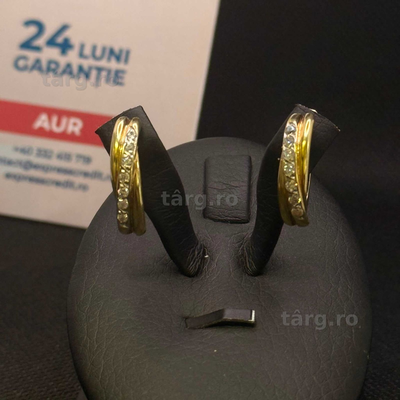 Cercei aur 14K 4.53g (AG15 Gara 1 B34144.1) Garantie 2 ani! 2