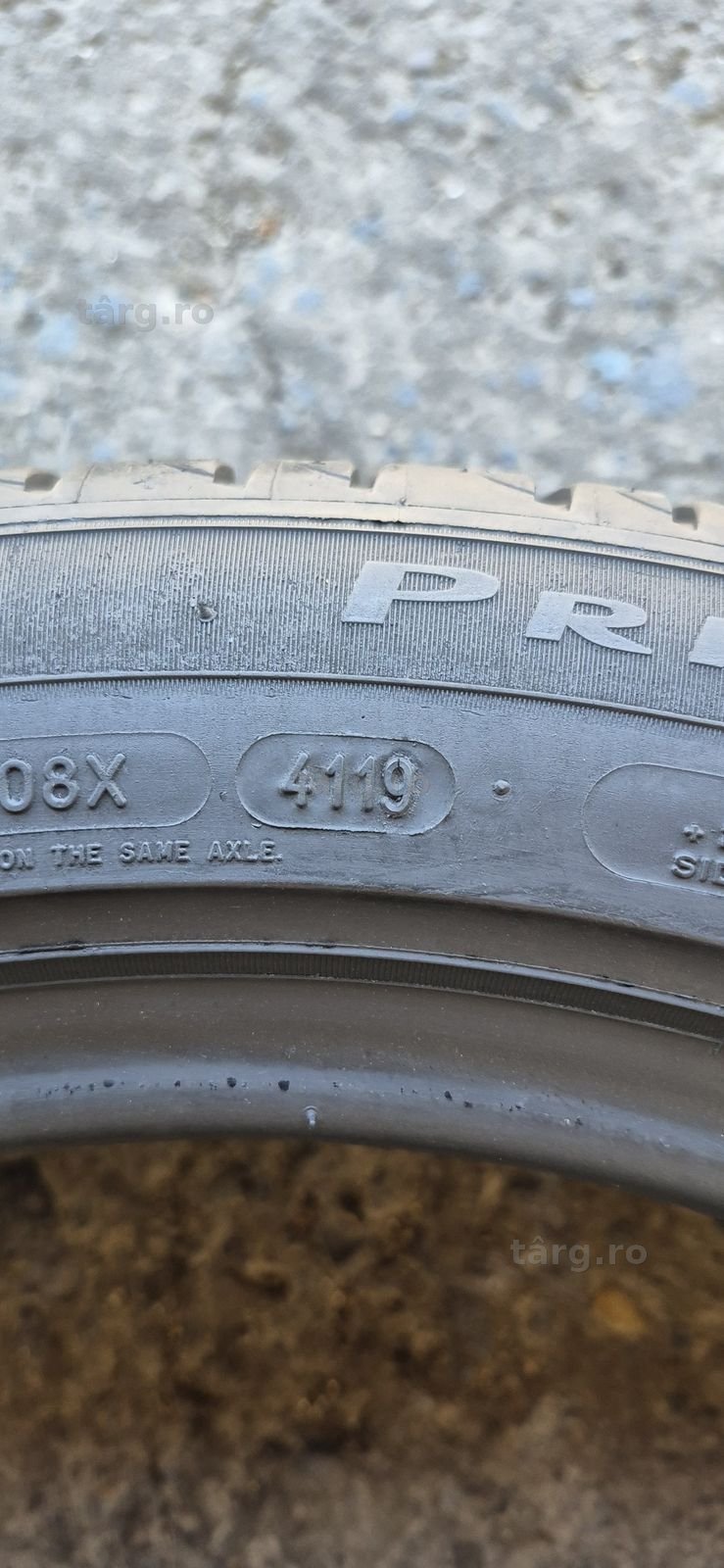 4 anvelope vara runflat Michelin,fata 245/45/19,spate 275/40/19.Pretul este pe bucata. 7