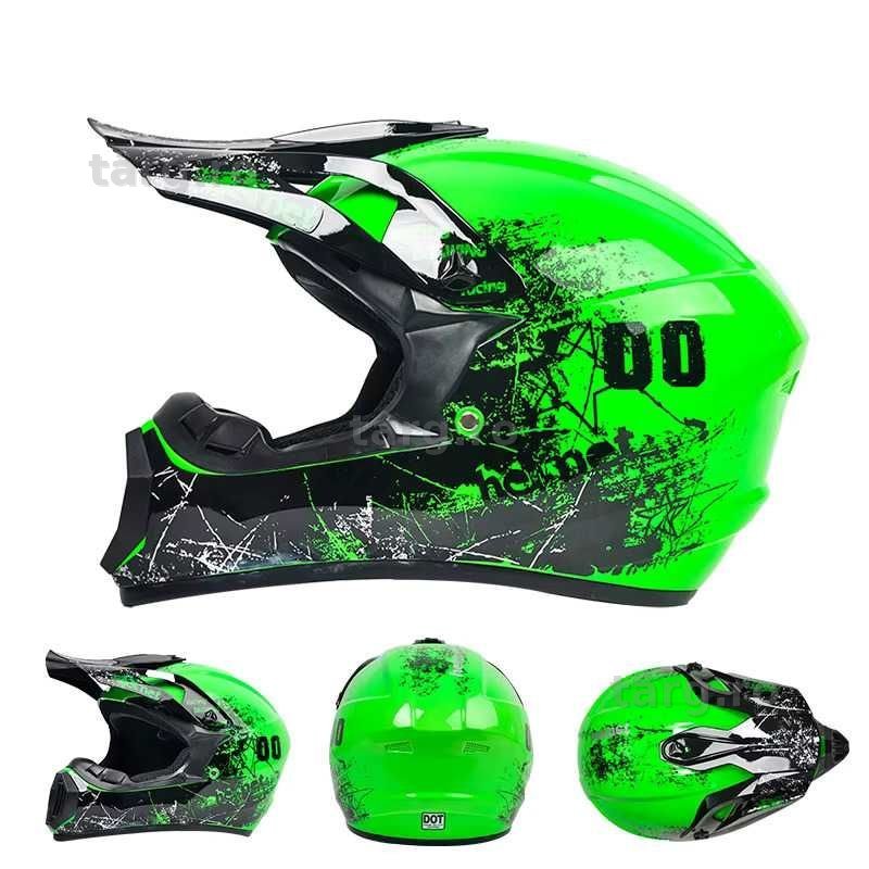 Casca Moto Enduro Cross ATV - S / M / L / XL - Verde 3