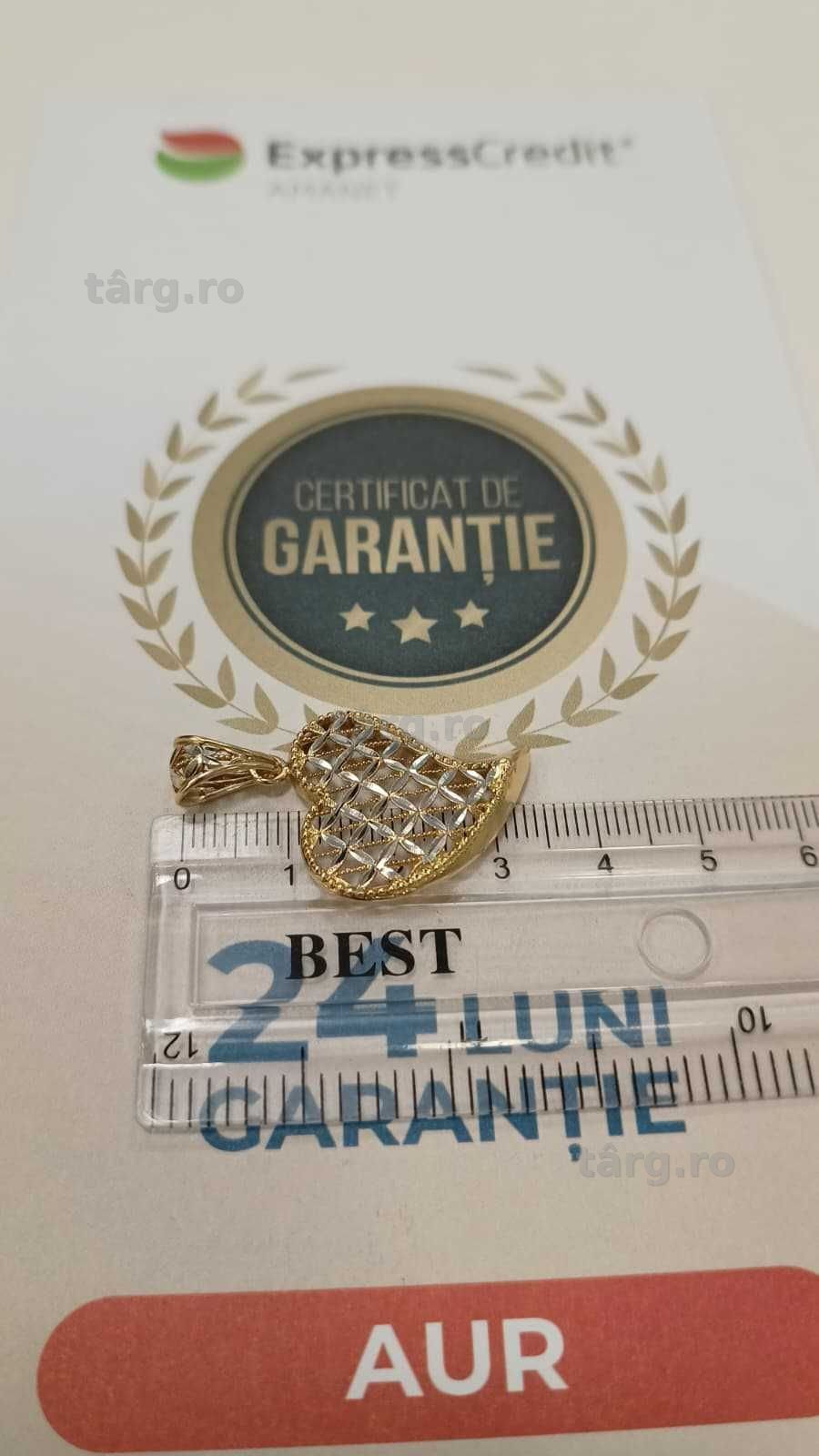 Pandantiv aur 18K 3.21gr [AG24 Harlau B.46392.1] - Garantie 2 ani! 4
