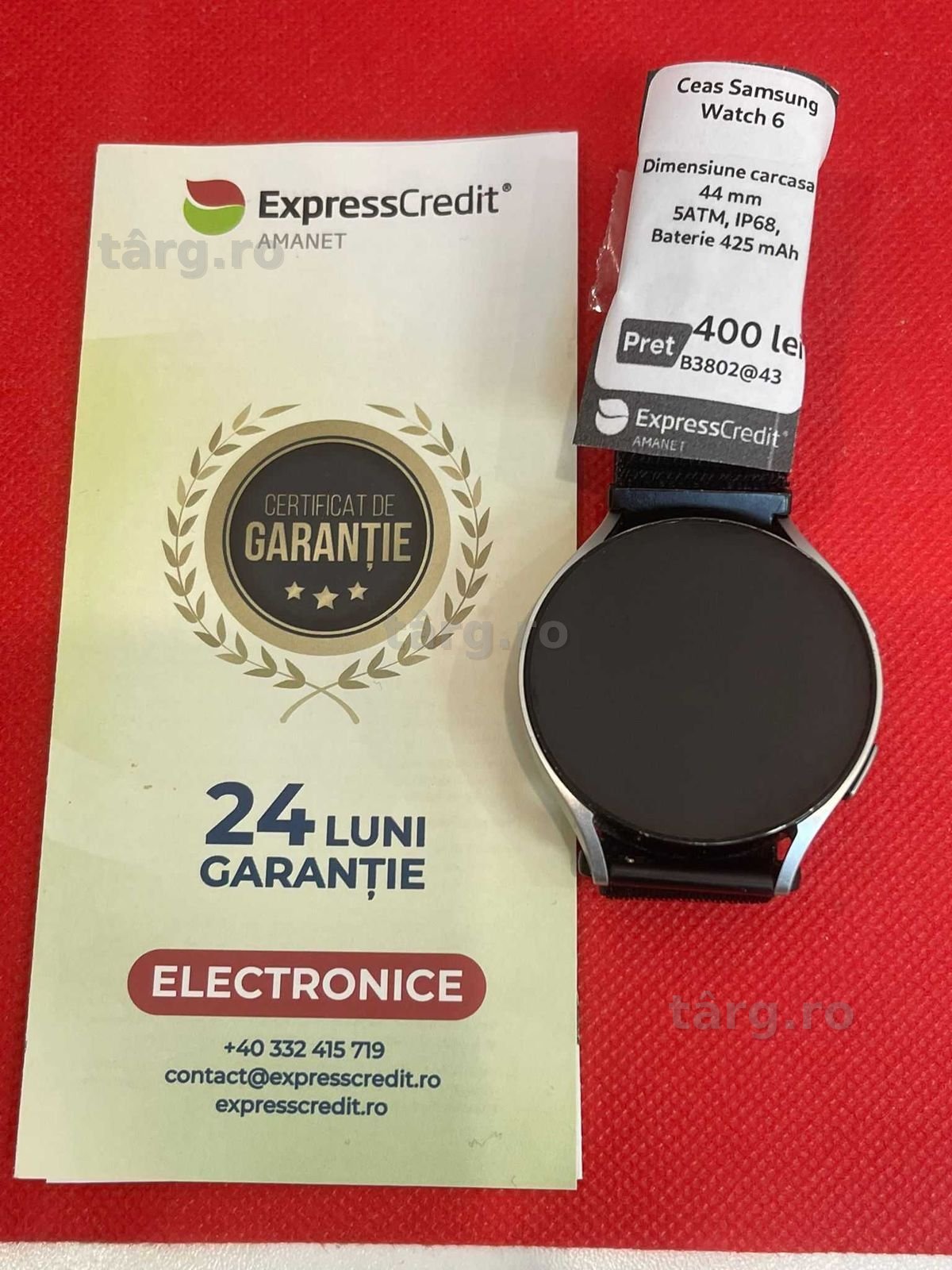 Samsung Watch 6 44MM (Ag43 Falticeni B3802) - 2 Ani Garantie!