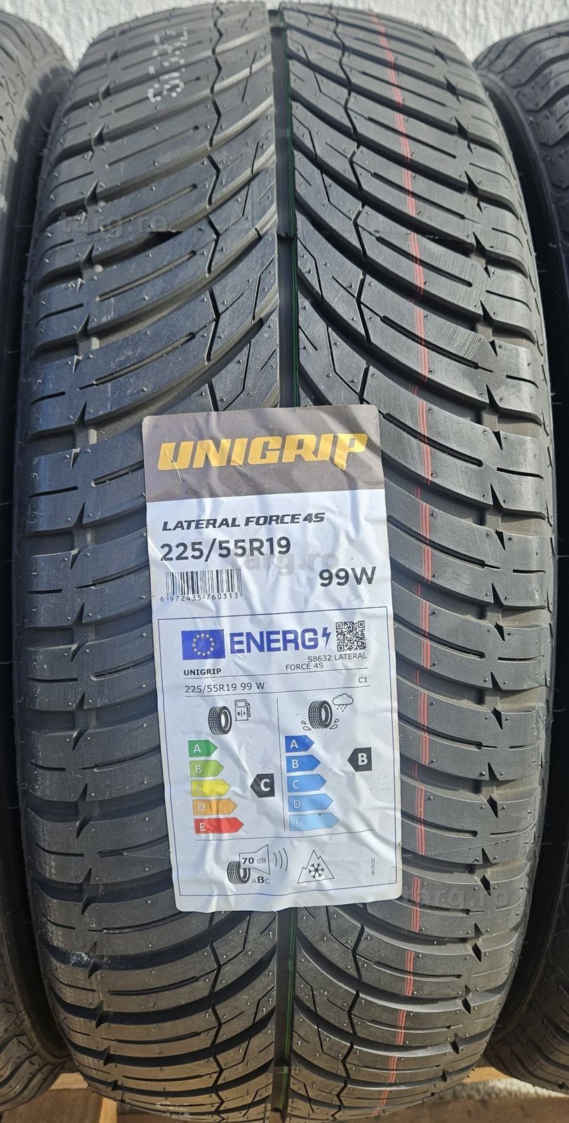 225/55 R19 , 99W, UNIGRIP Lateral Force 4S, Anvelope all season M+S 3