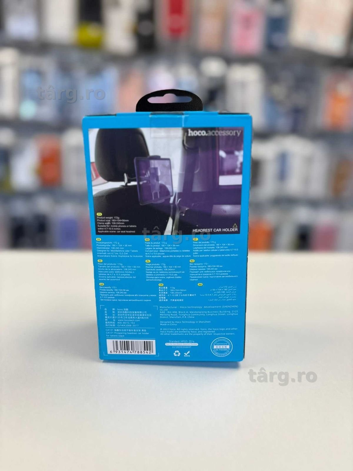 Suport Auto, cu cleme laterale, montaj Tetiera, tableta/telefon 4