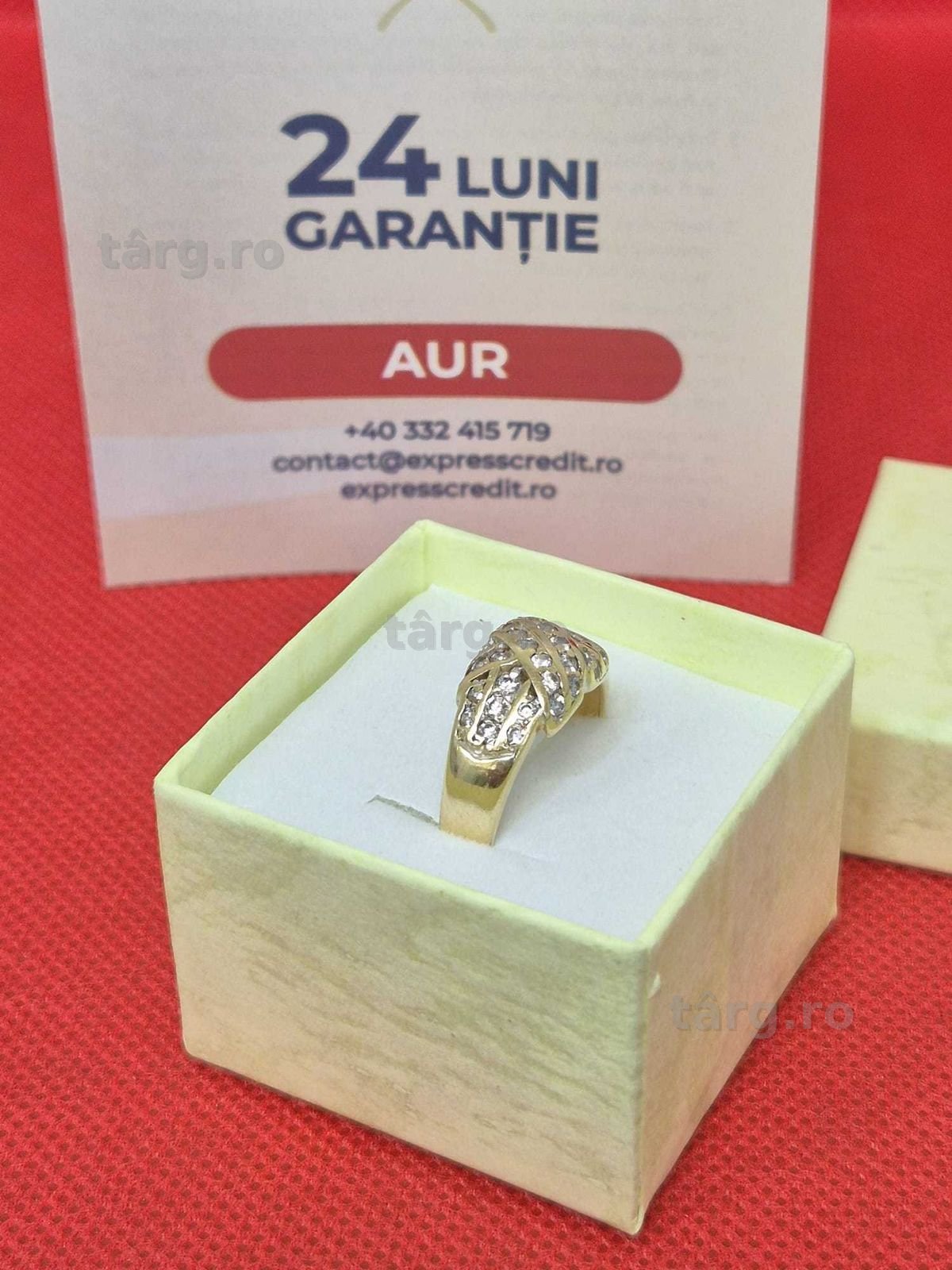 Inel din aur (AG32 B4081.3-ag46) 2 ANI GARANTIE!