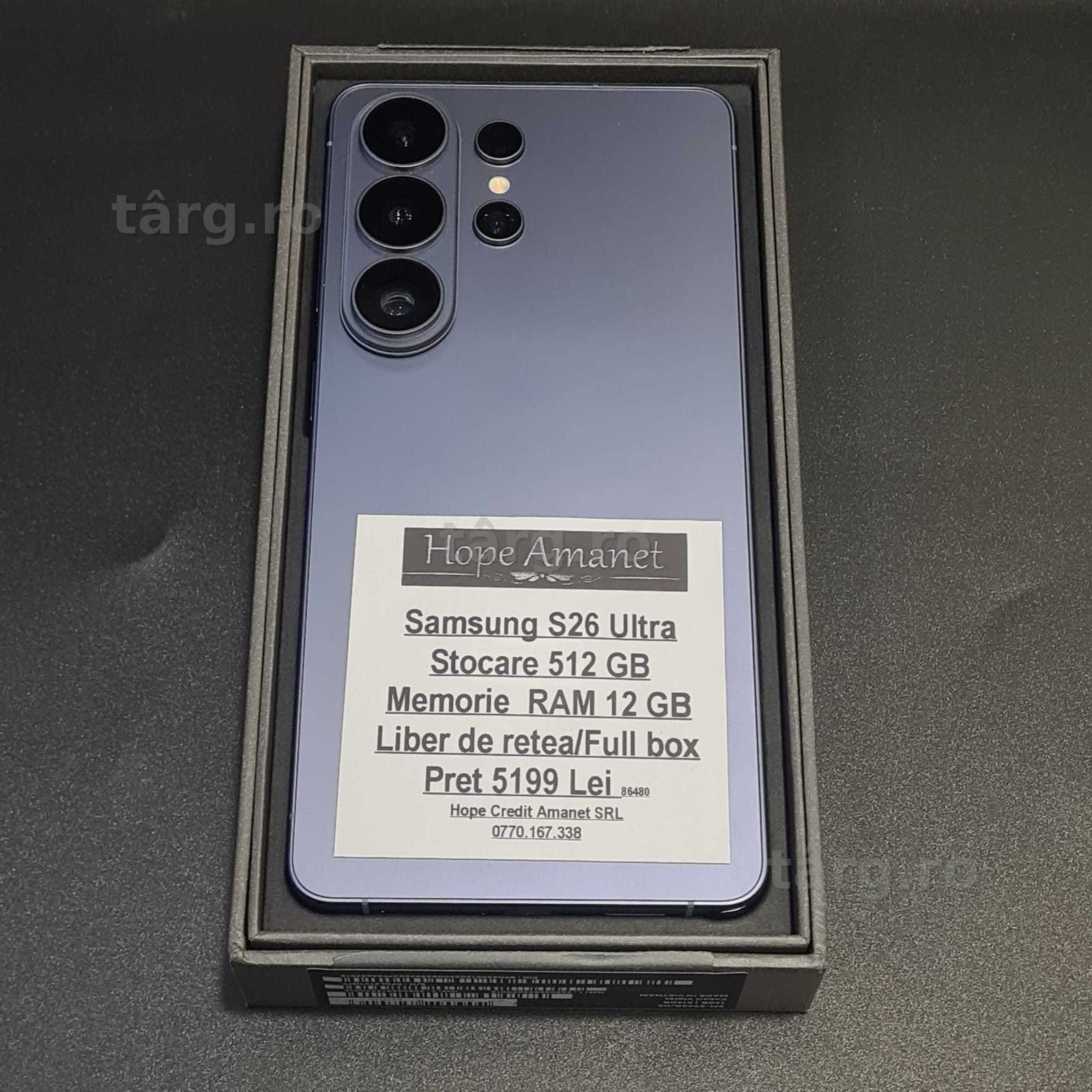 HOPE AMANET P8  Samsung S26 Ultra 512 gb  12 gb ram fullbox 2
