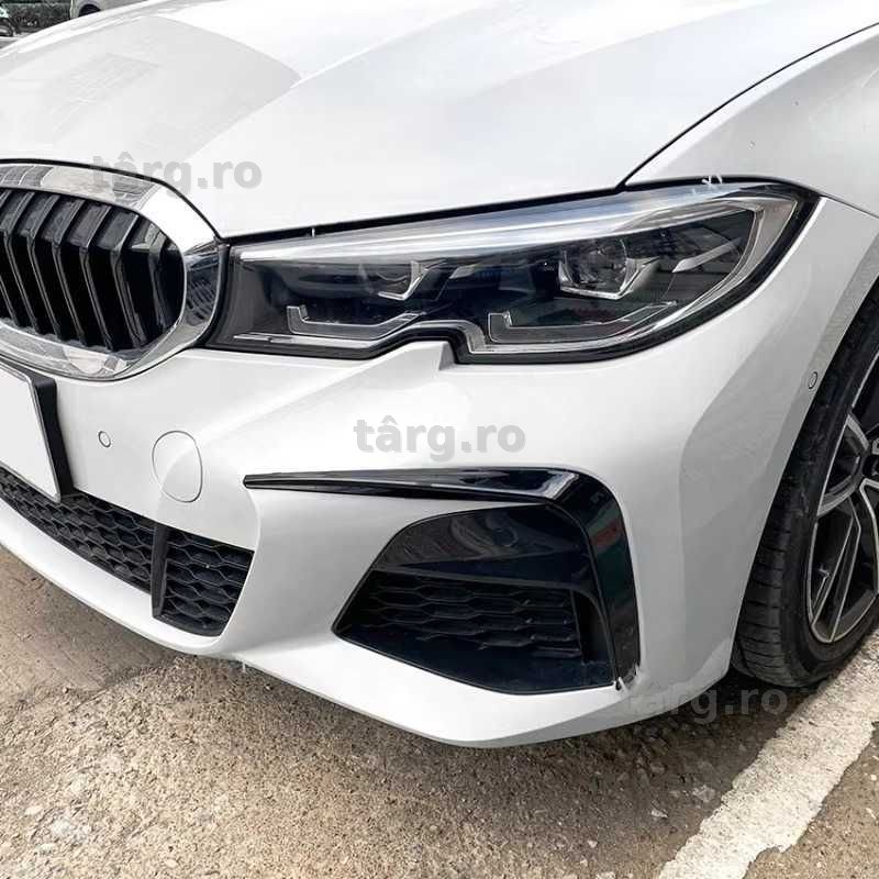 Extensii Prelungiri Bara Fata M BMW G20 G21, Lip Splitere Negru Lucios