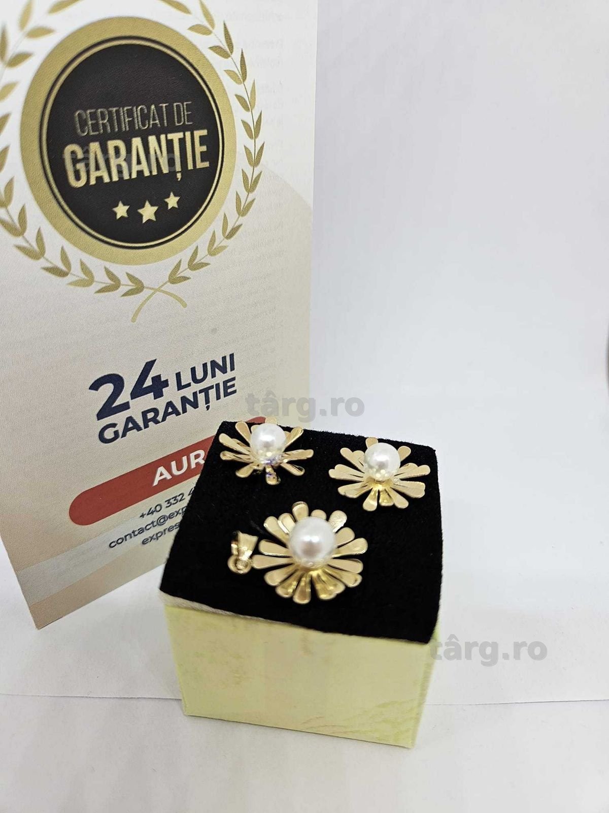 Set aur 14k cercei +pandantiv (Ag1 Alexandru b54276 )