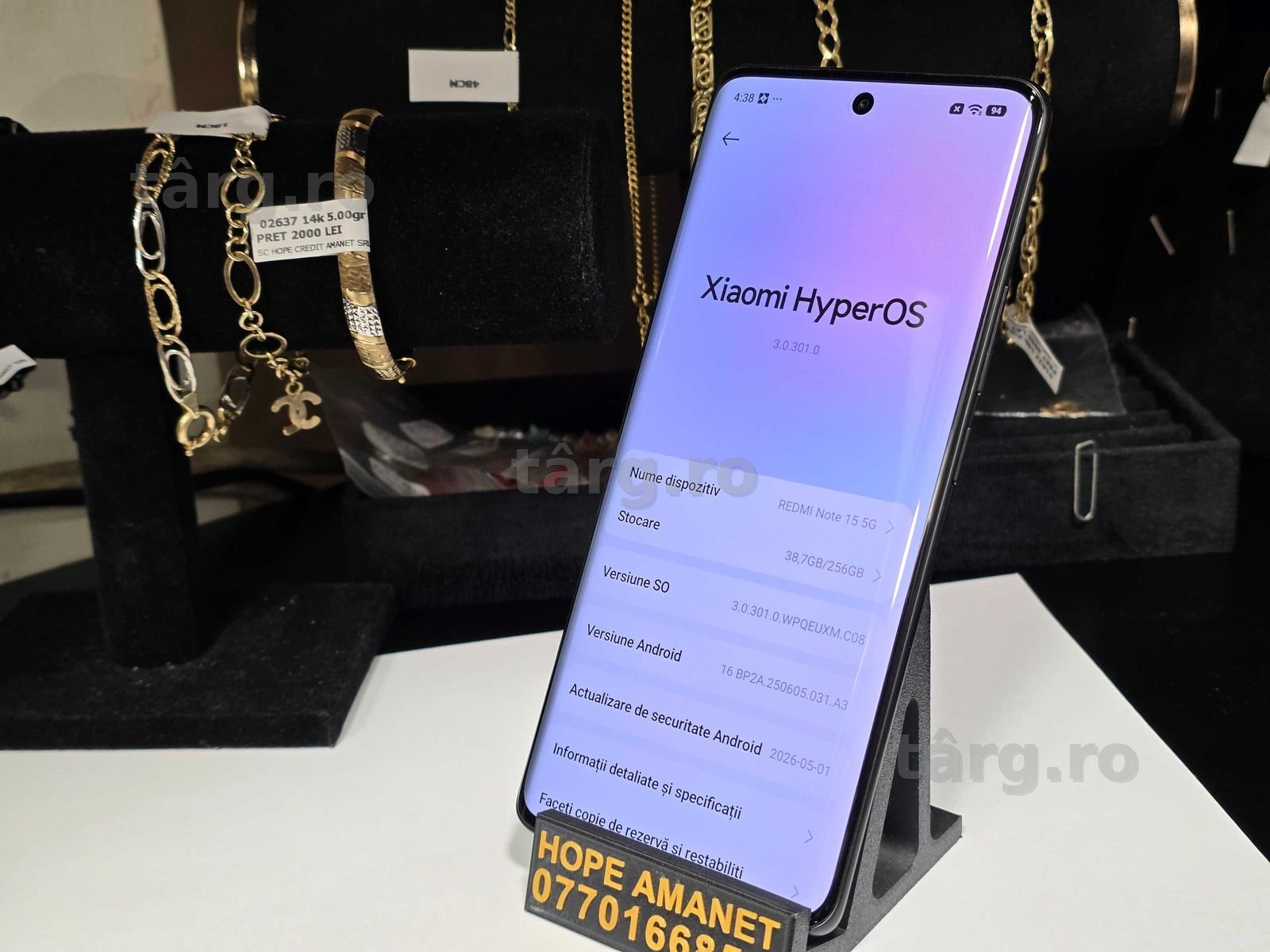Hope Amanet P10/Xiaomi Redmi Note 15 5G 256GB 2