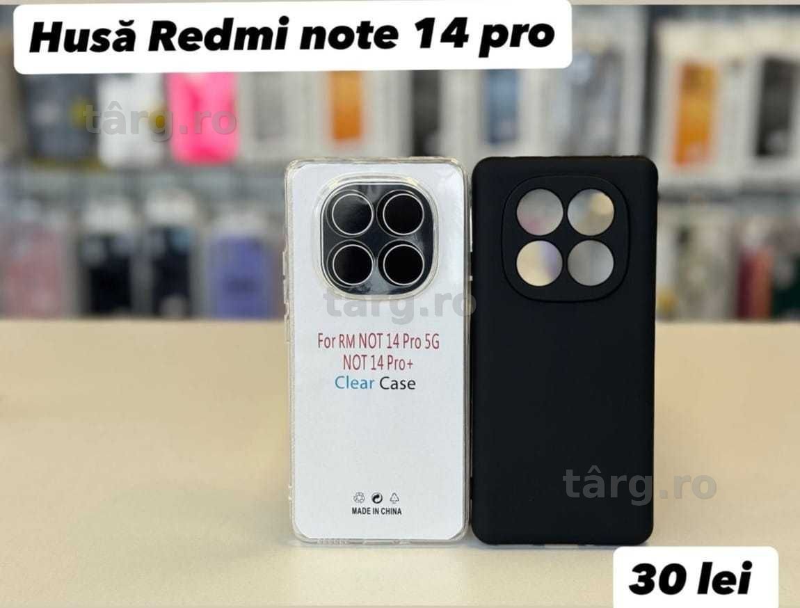 Husa silicon, folie, cablu,incarcator Redmi Note 14 Pro