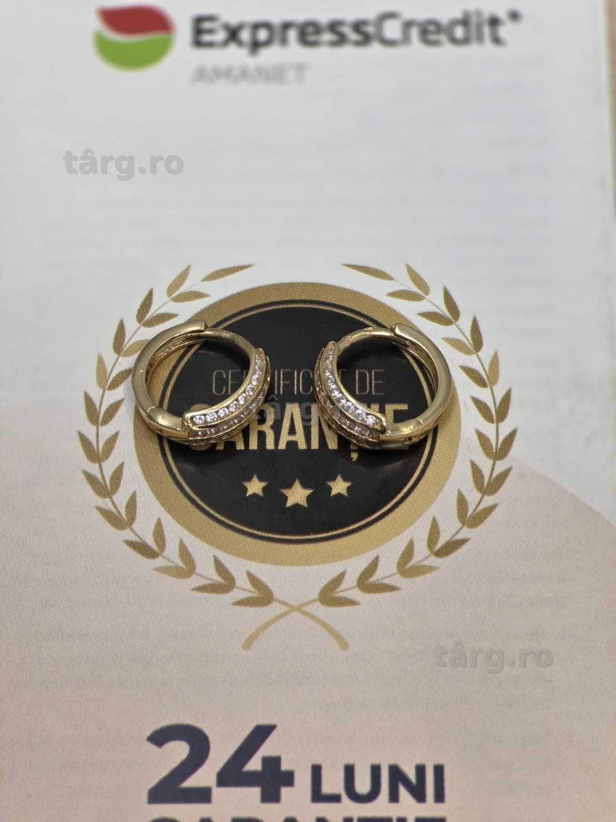 Cercei aur 14K 2.80g [Ag45 Bacau1 B.5296.1] 2