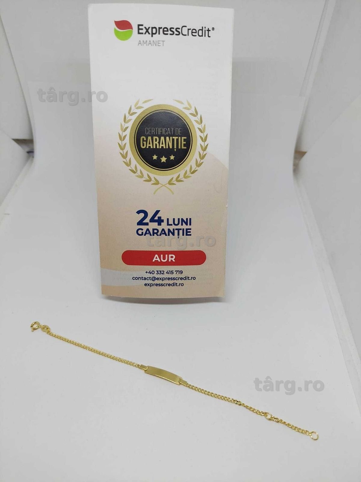 Bratara aur 18k 1.41gr [34414/ 30 Pacurari 2] Garantie 2 ani! 4