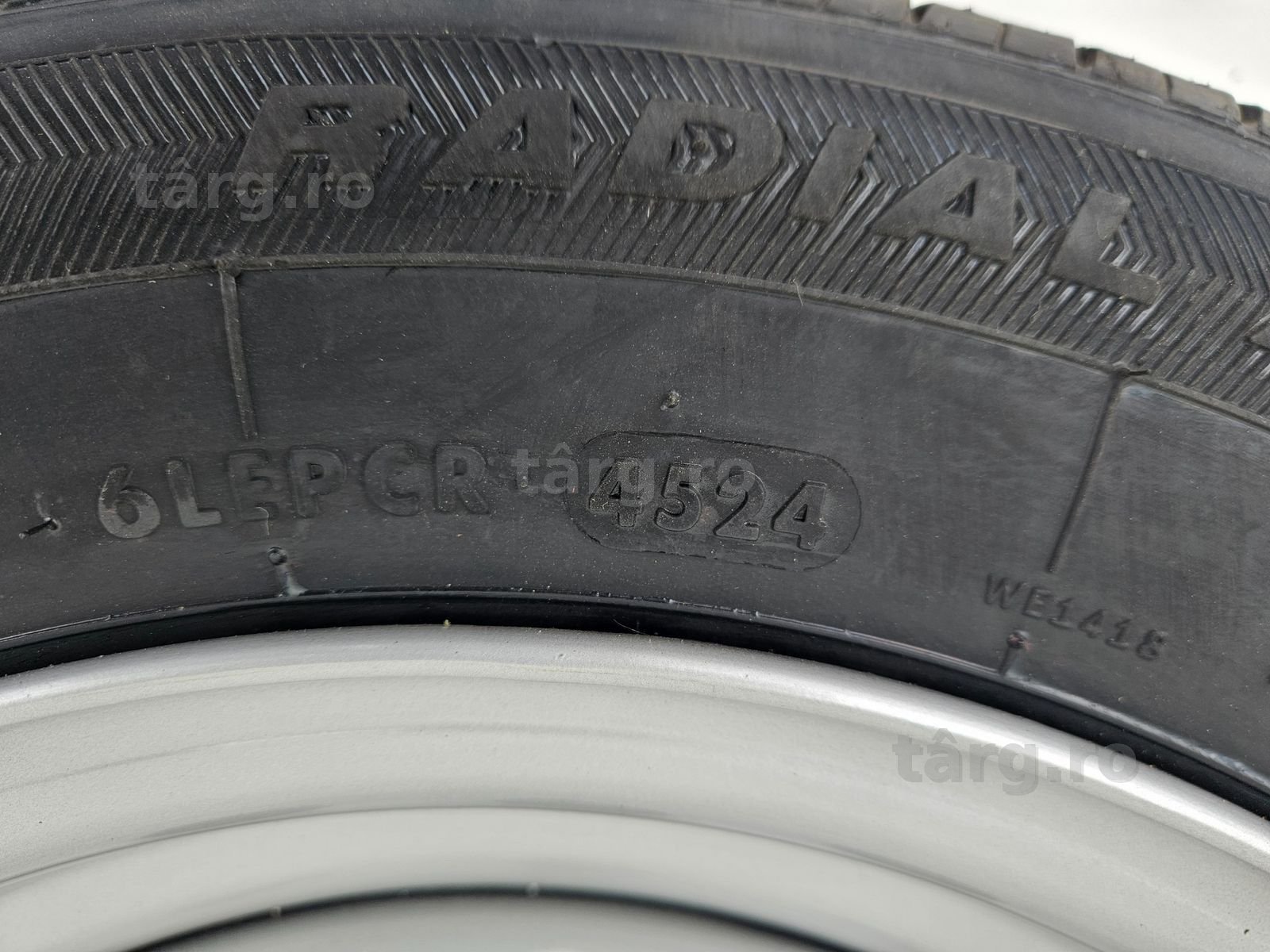 Roata remorca 185/65 R14 93N, Anvelopa SECURITY M+S pe Janta 5.5Jx14 7