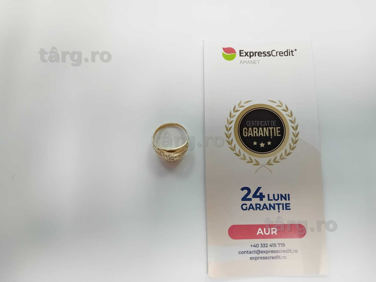 (Ag33) Inel Aur 14K/Garantie 2 ani 2