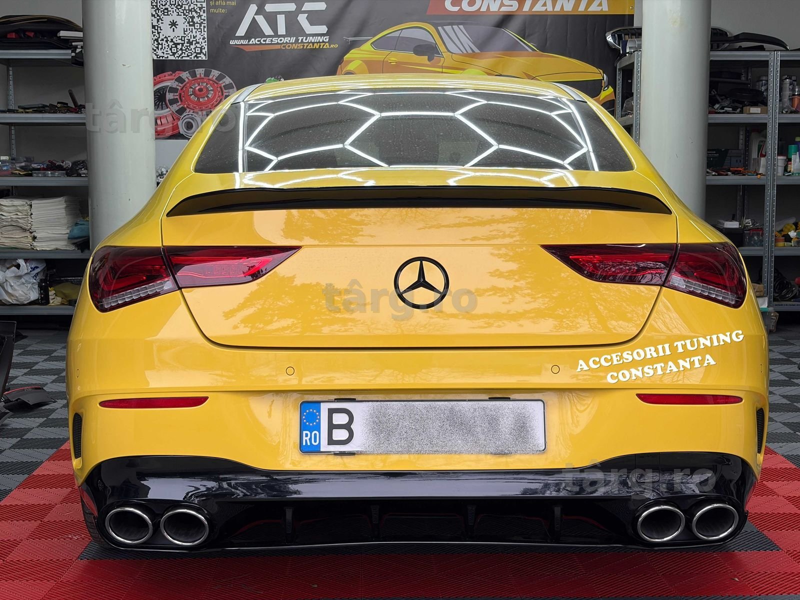 Difuzor Bara Spate cu Ornamente Evacuare - Mercedes CLA W118