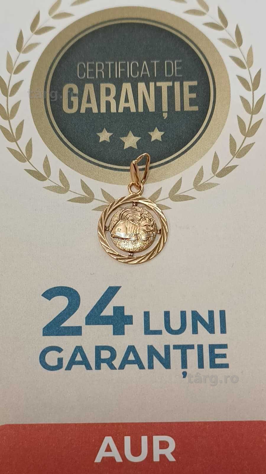 (AG24 Harlau B.45341.1) Pandantiv aur 14K 2.53gr - Garantie 2 ani! 2