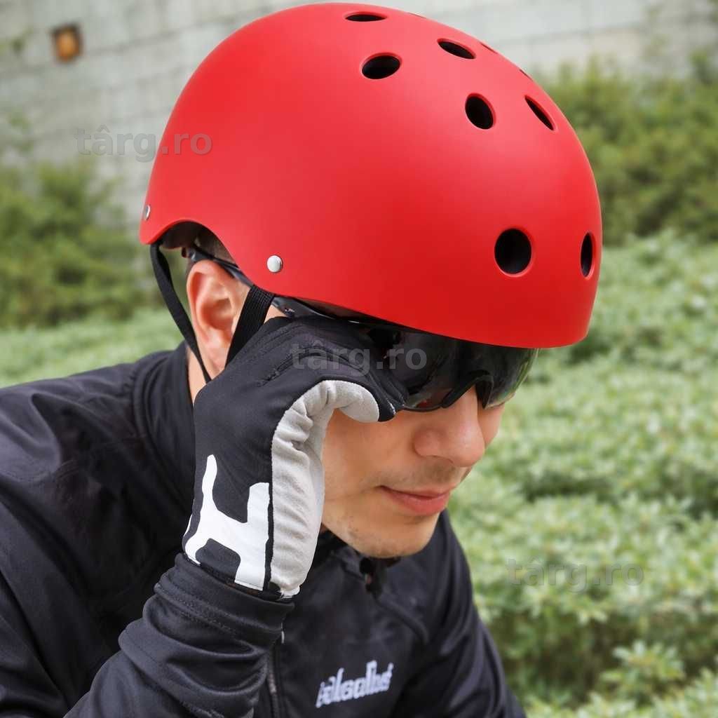 Casca protectie Bicicleta/Trotineta, Ultra Usoara, Marime reglabila, Rosu 5