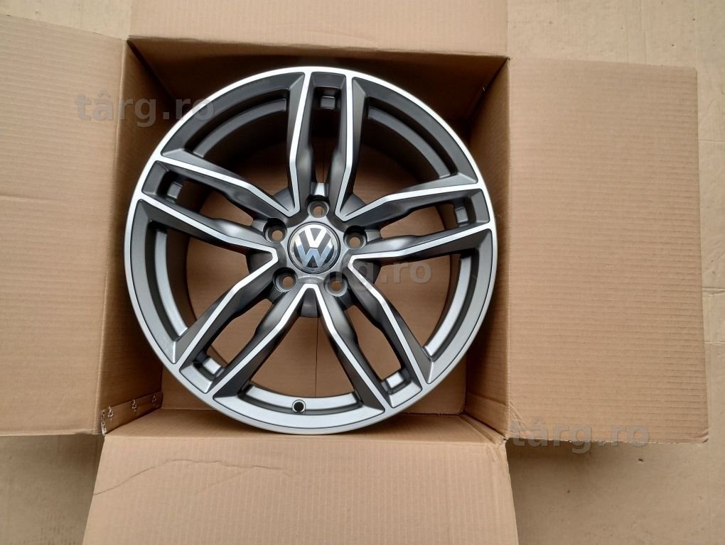 Jante 17 sau 18 VW Passat Golf T-Roc Tiguan Touran, Sharan Arteon Caddy Beetle Touareg CR3 Jante Noi cu Factură și Garanție