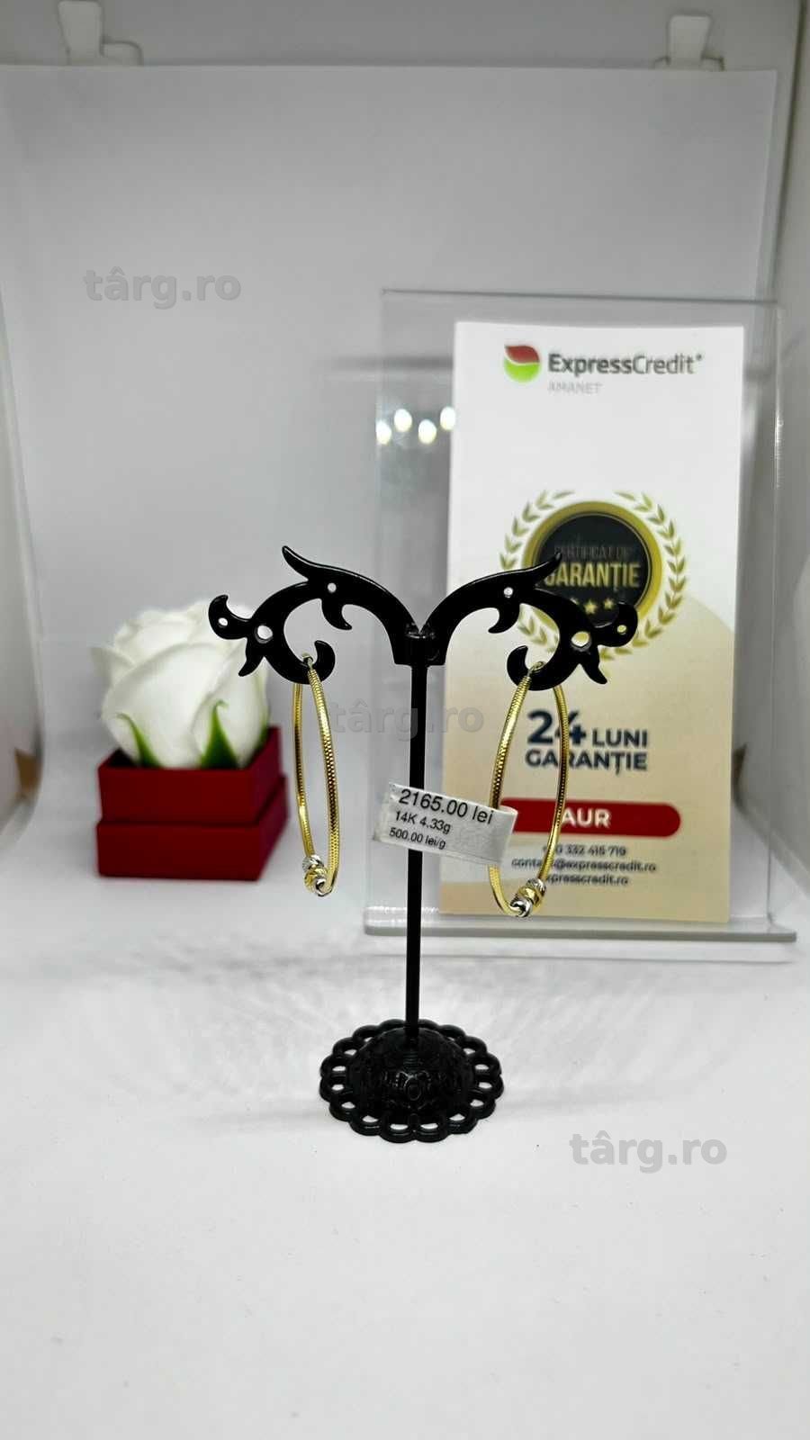 Cercei Aur 14K 4.33g (AG1 Alexandru B54012.3) - Garantie 2 ani! 3