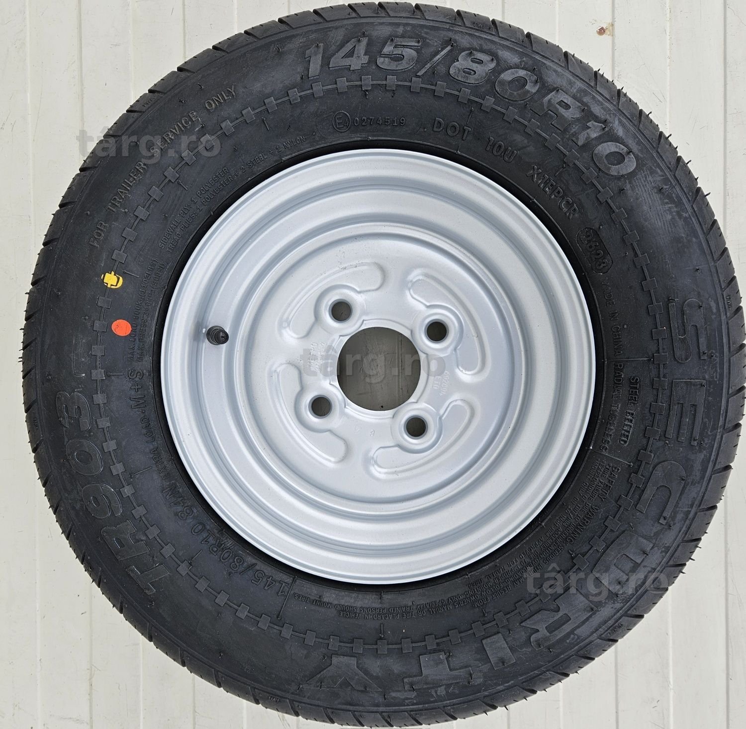 Roata completa SECURITY 145/80 R10, 84N, Janta 3.5Bx10, 4/60/100, ET0