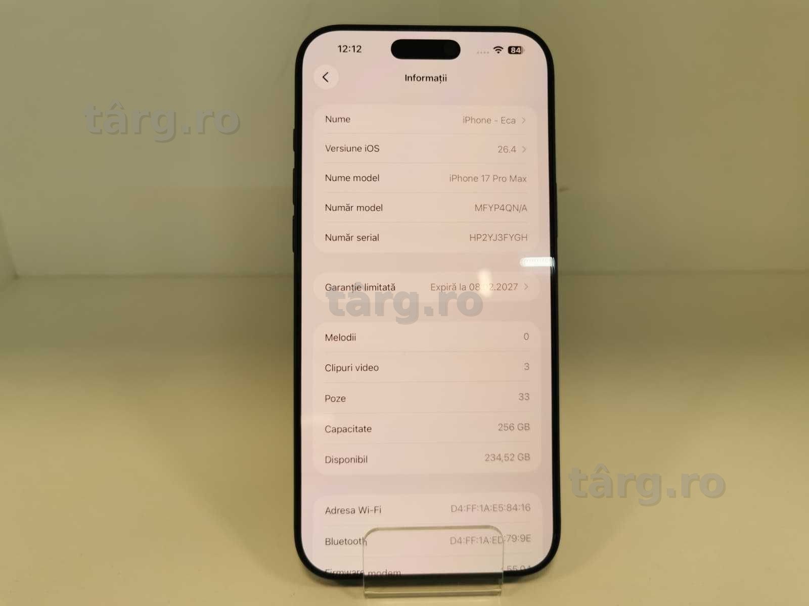 Telefon Apple Iphone 17 Pro Max 256Gb (Ag8 Tudor/B74924) – Garantie 2 Ani! 6