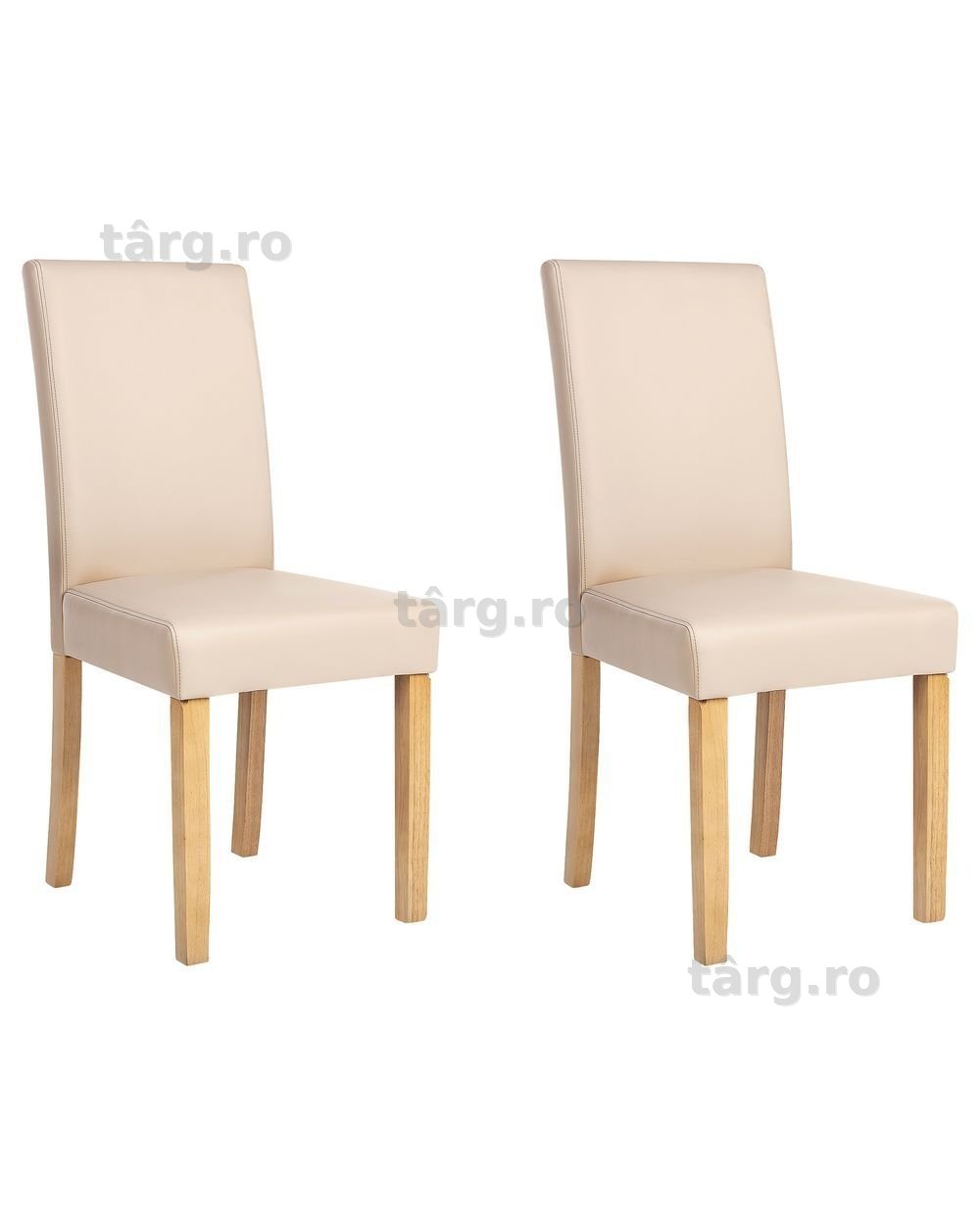 Set 4 scaune dining din piele ecologică, Beliani ,pret/set
