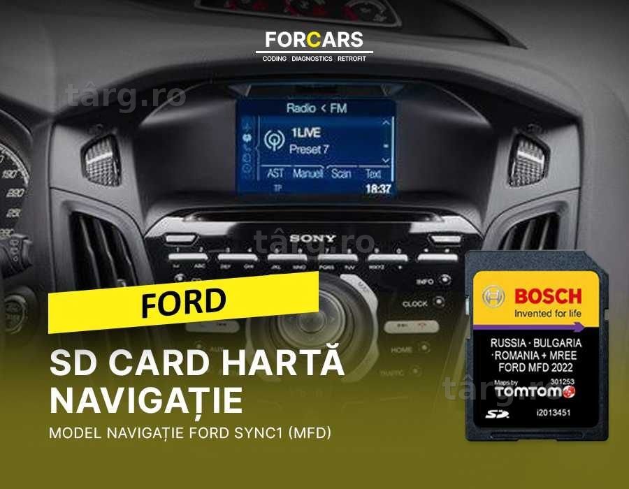 Card hărți navigație Ford MFD Focus Fiesta Kuga C-Max Romania 2026