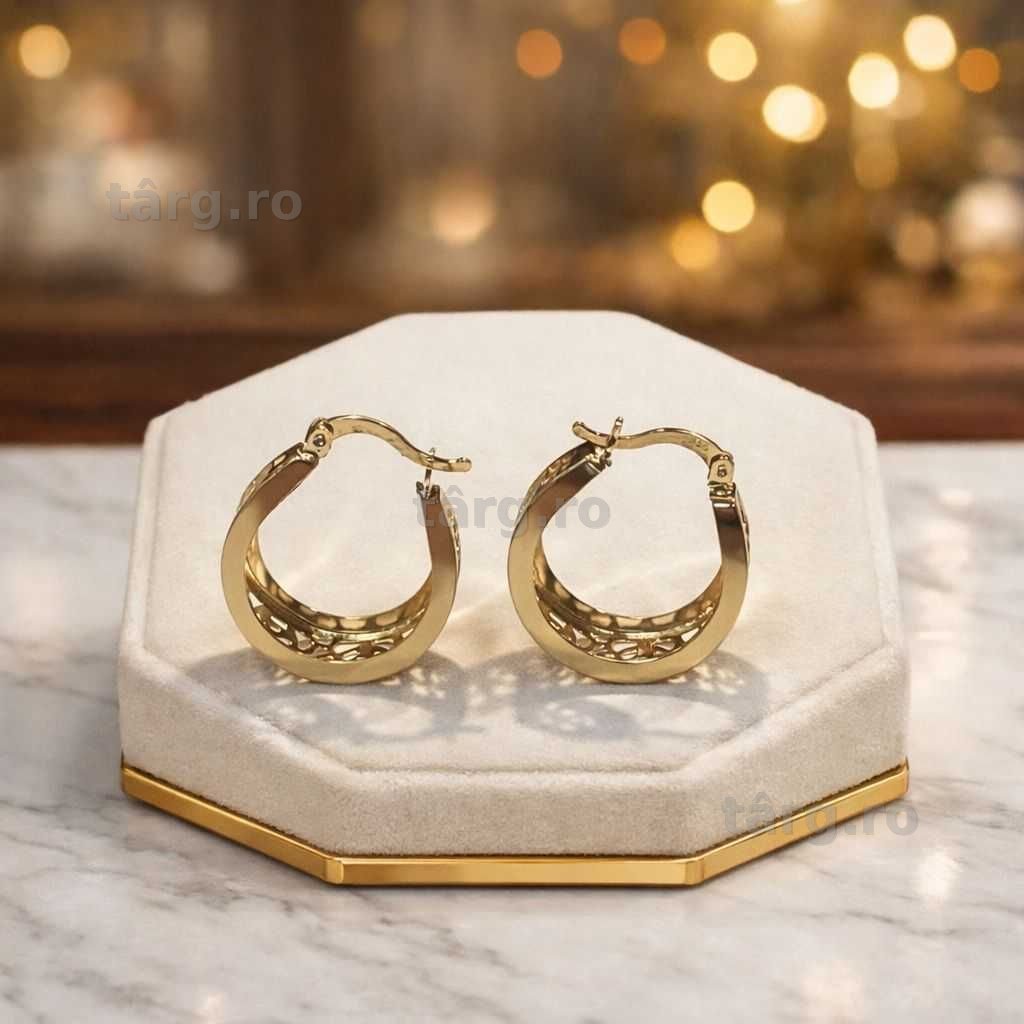 Cercei aur 14K 3.77g ( Galata B7630 ) - Garantie 2 ani!