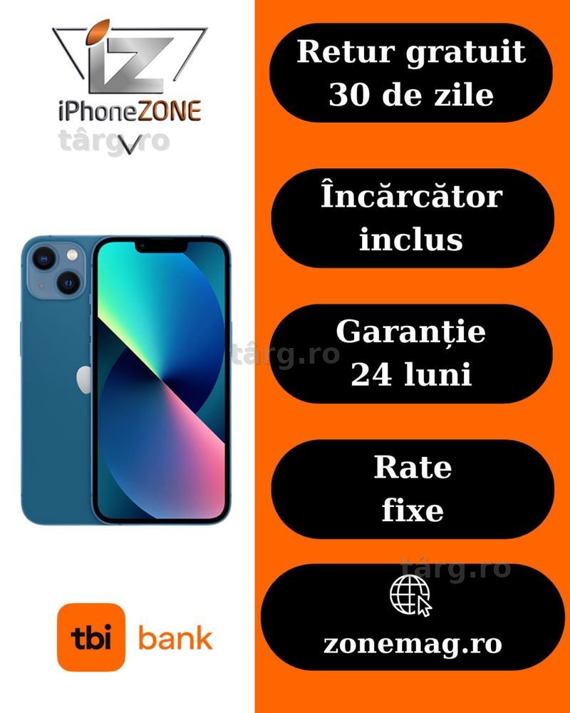 Iphone 13 128GB 100% Garantie Rate - zonemag.ro