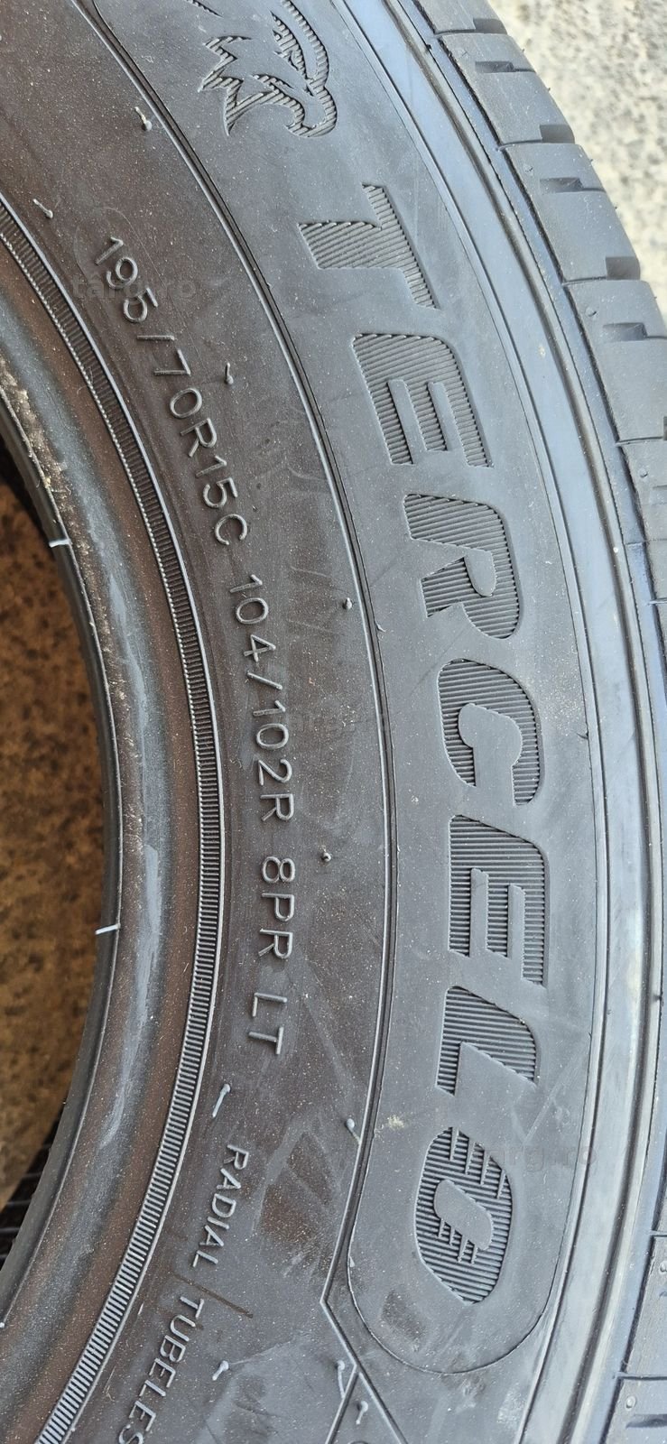 4 anvelope vara noi Tercelo 195/70/15 C ,dot 2025.Pretul este pe bucat 7