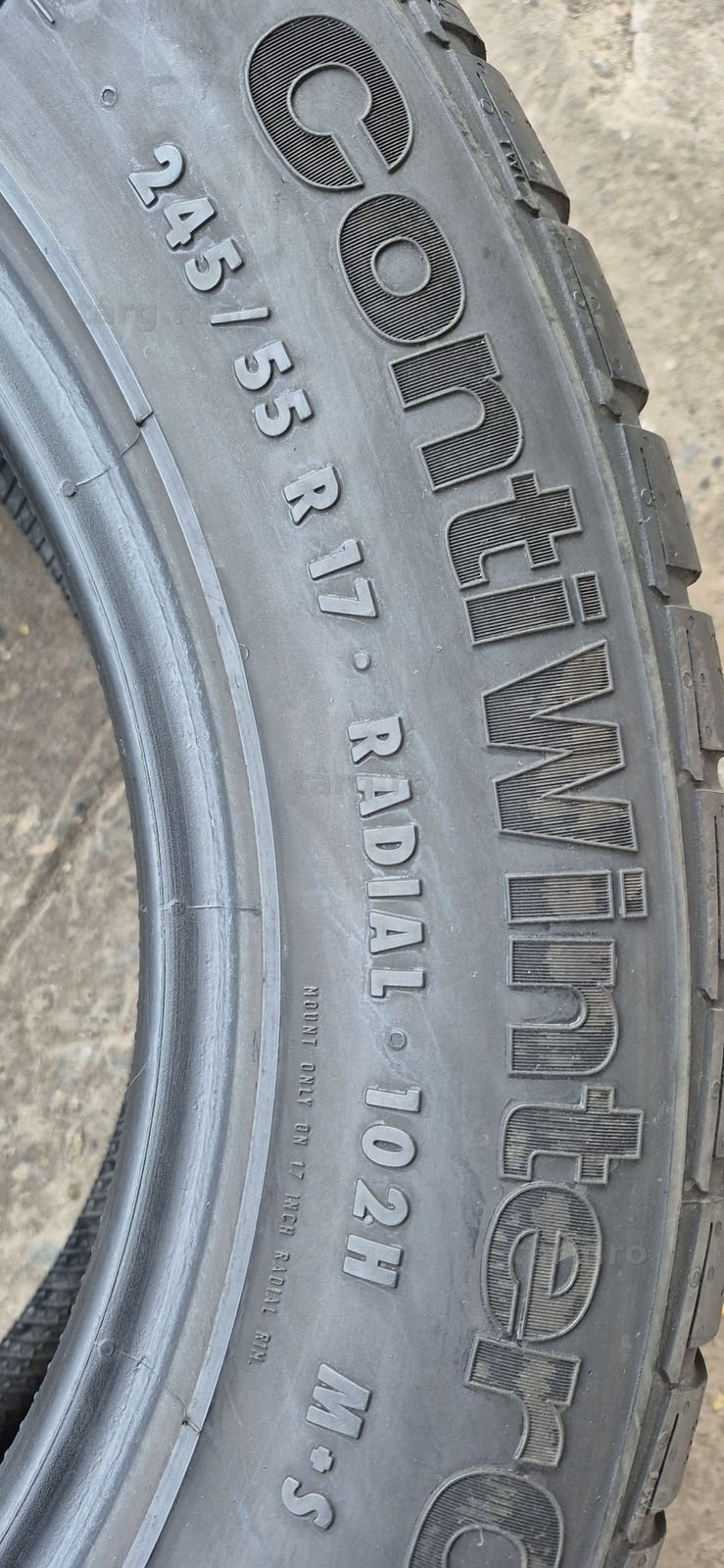 4 anvelope iarna Continental 245/55/17.Pretul este pe bucata. 6