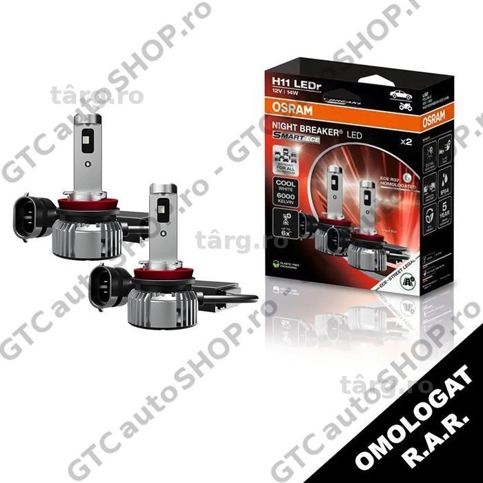 becuri led h11 osram night breaker omologate universal rar