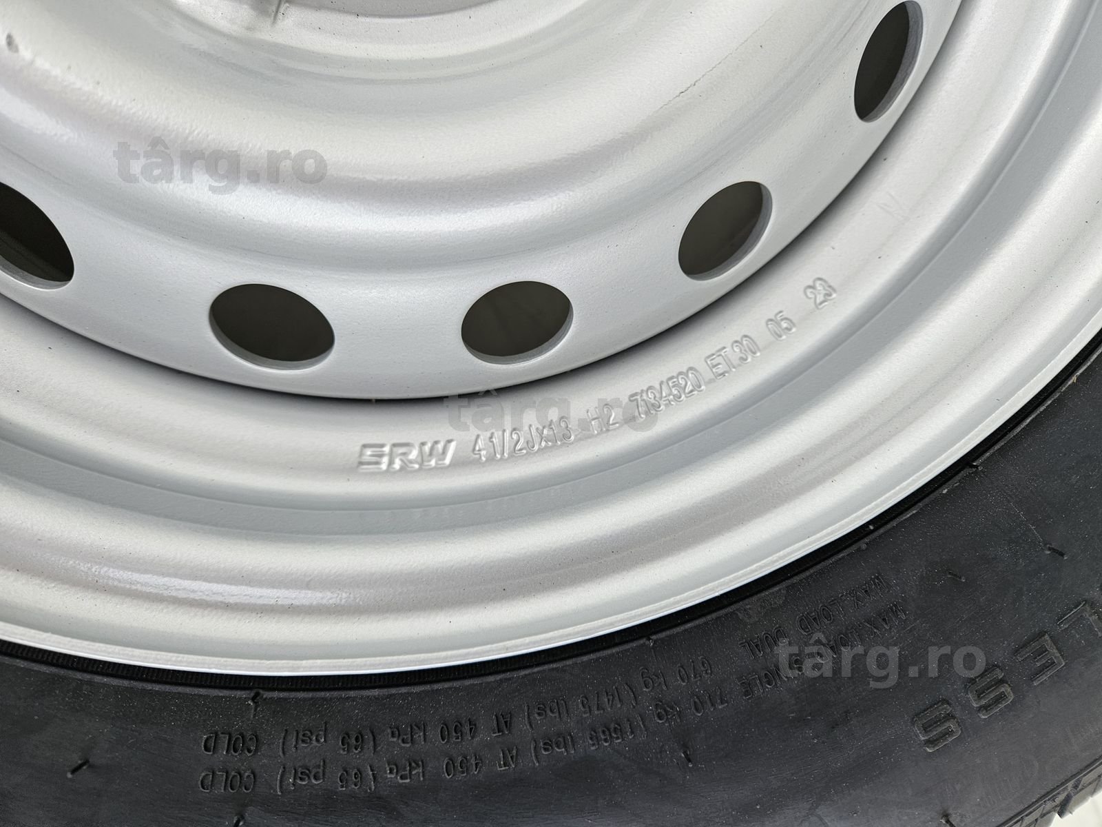 Roata completa SECURITY 165 R13C, 96N, Janta 4.5Jx13, 4/57/100, ET30 3