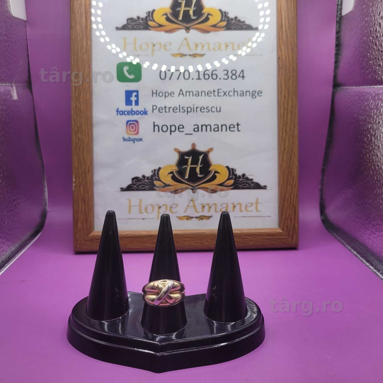 HOPE AMANET P2- Inel din aur 14 K / 4.10 GR / 17 MM