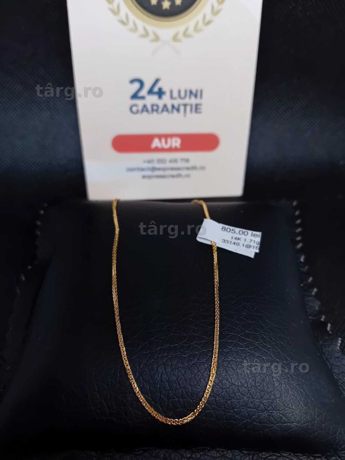 Lant aur 14k 1.71g (B.33140.1 AG31 Barboi) Garantie 2 ani!