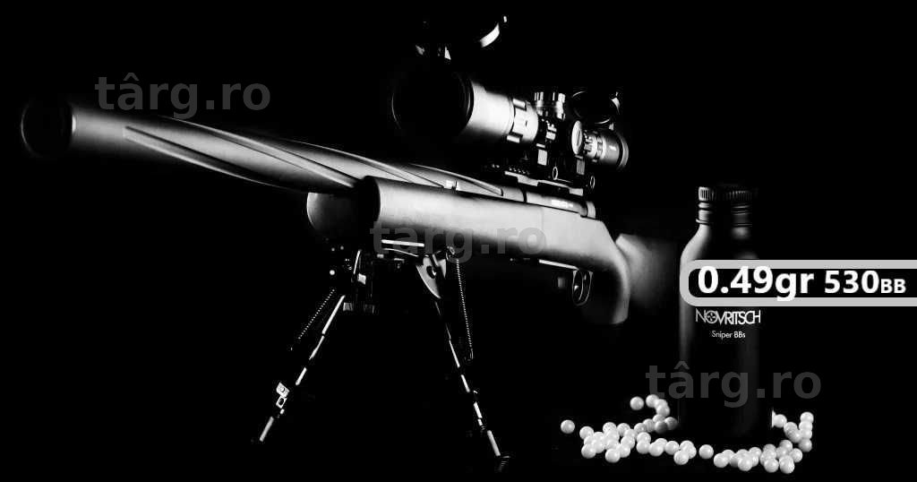 Bile albe 0.49 gr 530 buc  N O V R I T S C H  sniper BBs 6mm