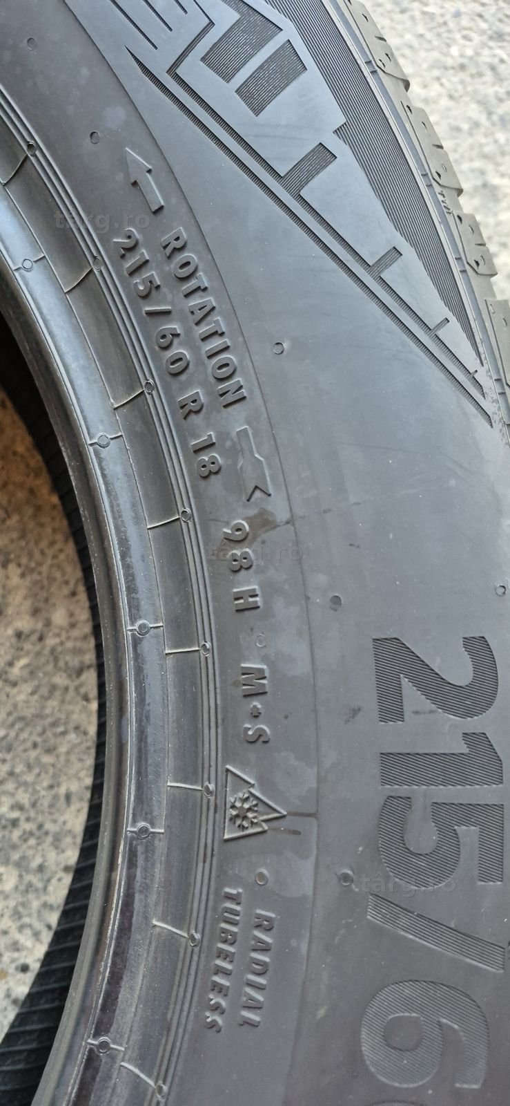4 anvelope M+S noi Continental 215/60/18,dot 2025.Pretul este pe bucata. 6