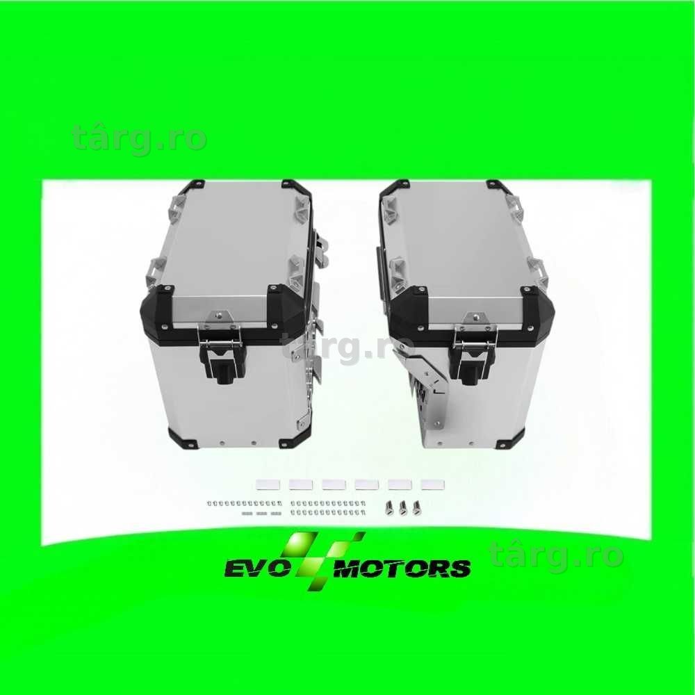 SET Cutii Genti Laterale Sidecase Aluminiu 48L pentru BMW GS R1200 R1250 F850 F900 A273
