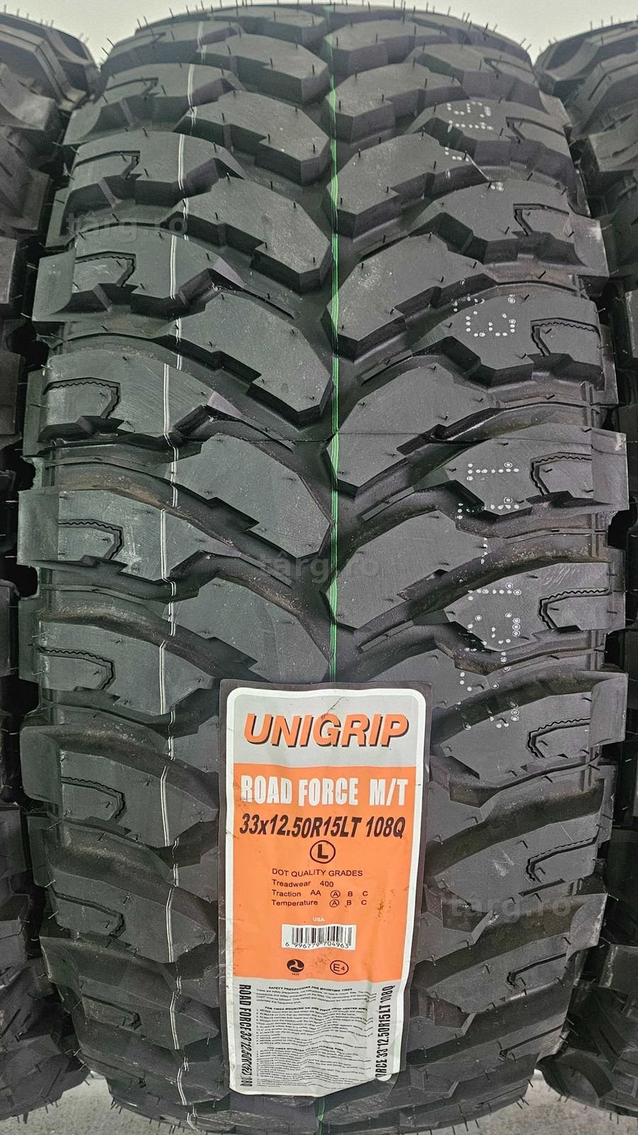 33x12.5 R15, 108Q, UNIGRIP Mud Terrain, Anvelope Off Road M+S 3