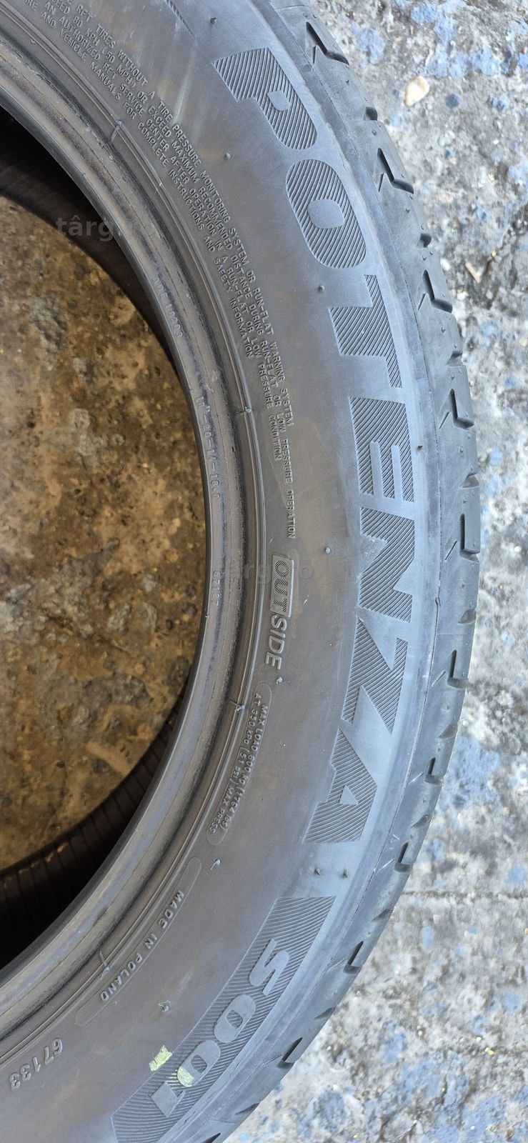 2 anvelope vara runflat ca noi Bridgestone 245/50/18,dot 2021.Pretul este pe bucata. 5
