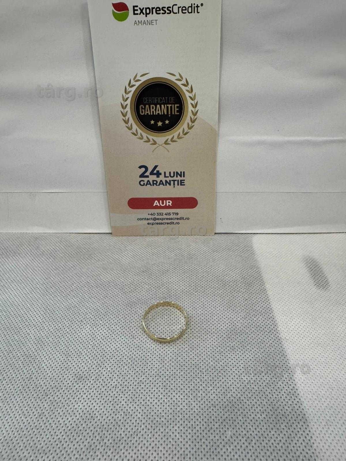 (Ag41) Verigheta aur 14K B6256.2 - Certificat de garanție!