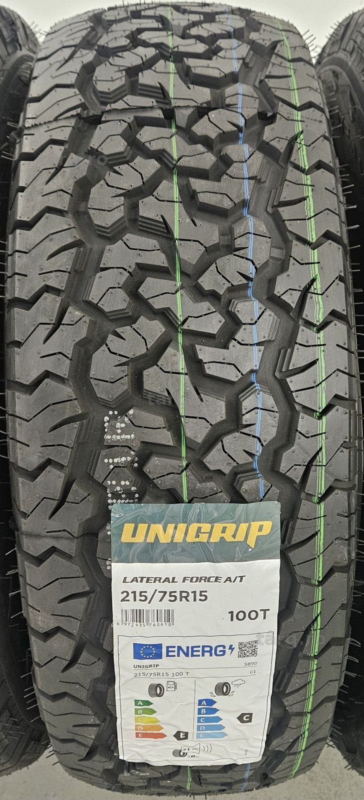 215/75 R15, 100T, UNIGRIP A/T, Anvelope All Terrain M+S 2