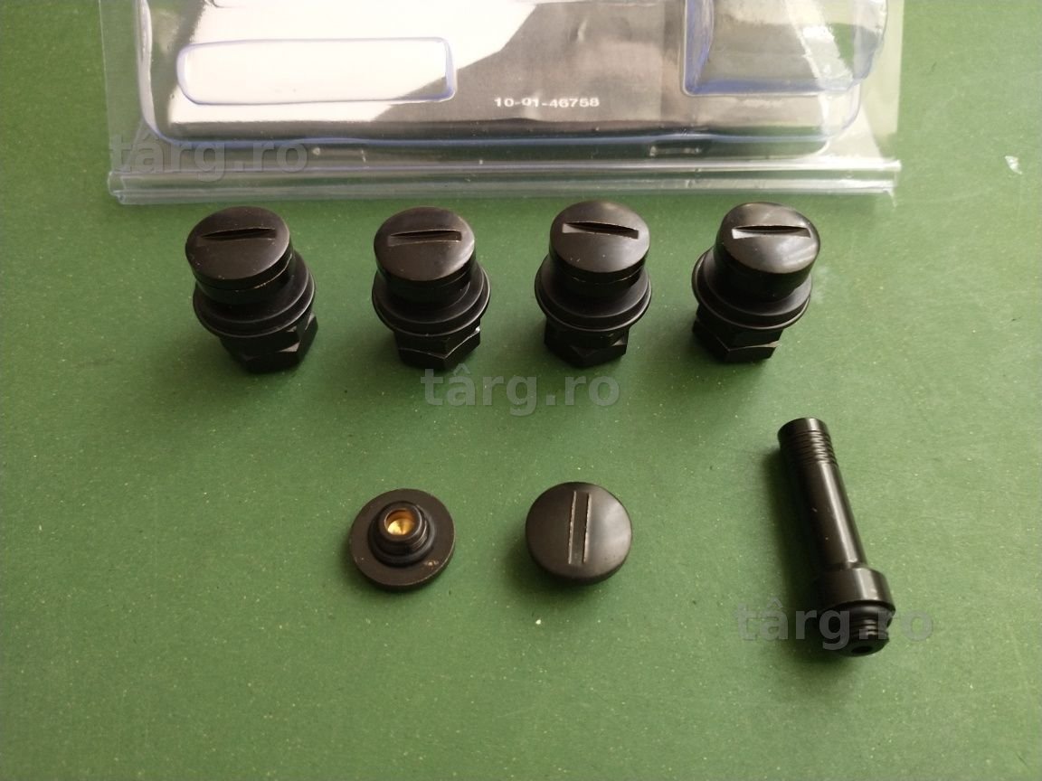 Valve ascunse Negre sau Inox pt jante Aliaj