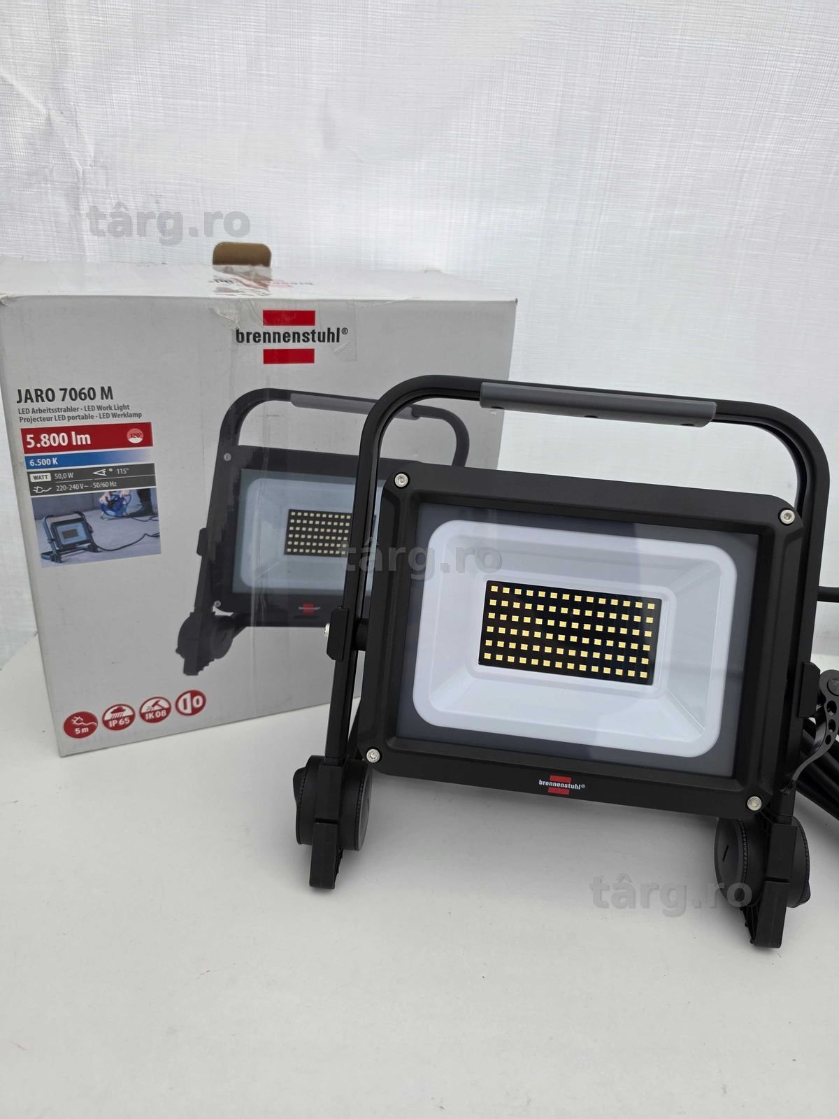 Brennenstuhl JARO 7060 M proiector led portabil cu alimentare de la retea 5800 lumen | 6500 K | 230 V