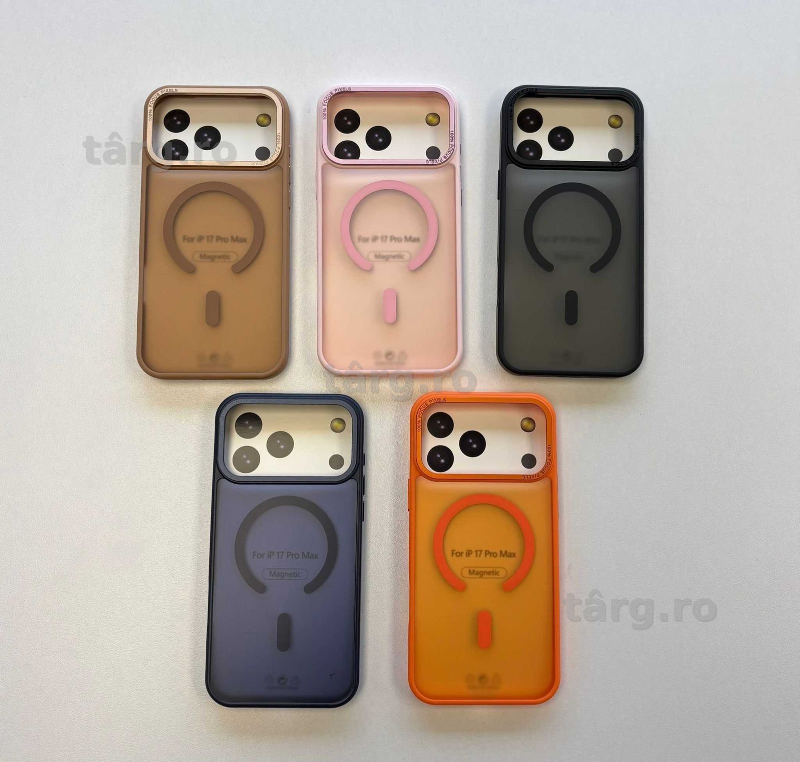 Husa Silicon / MagSafe / Spate fumuriu / Anti Soc / iPhone 17 Pro Max