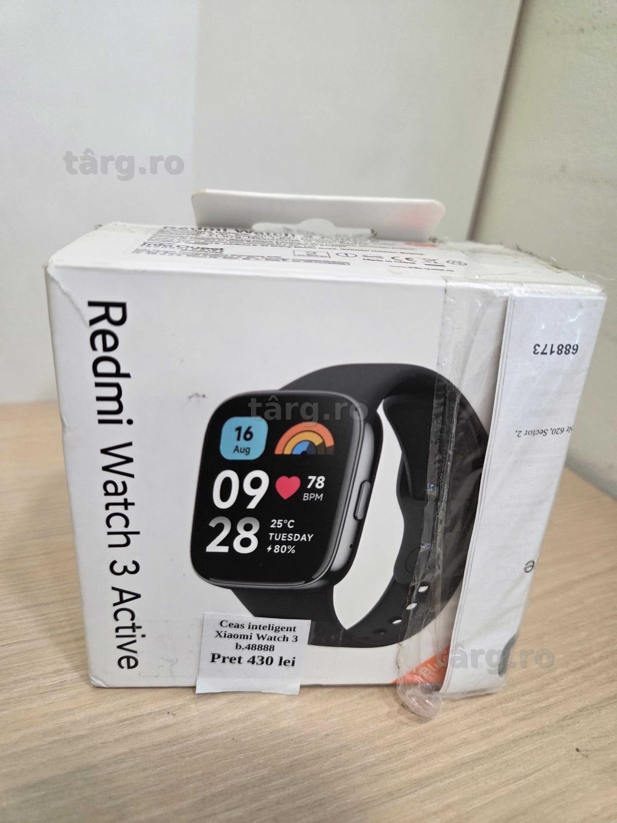 Smartwatch Xiaomi Watch 3 fullbox (ECA27 b.48888)-Garantie 2 ani!